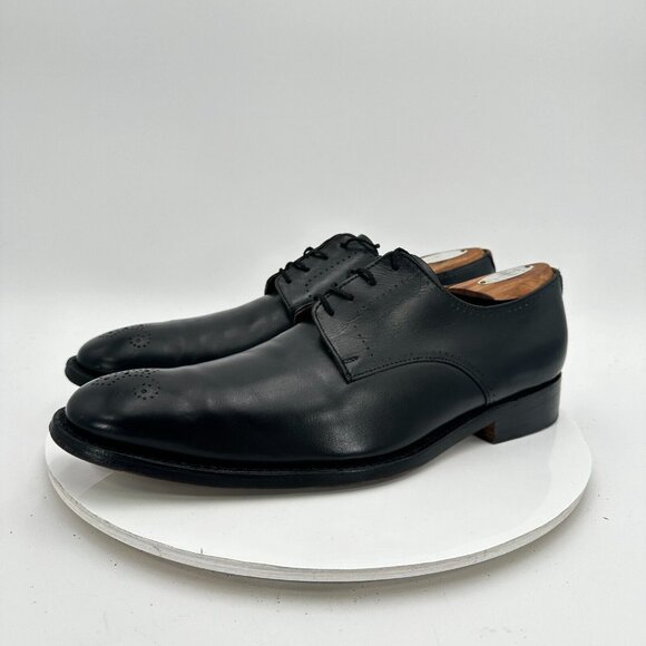 Grenson Men Size 11  Black Perforated Leather Lace Up Derby Dress Shoes main image 9